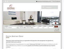 Tablet Screenshot of centralapartmentgroup.com.au